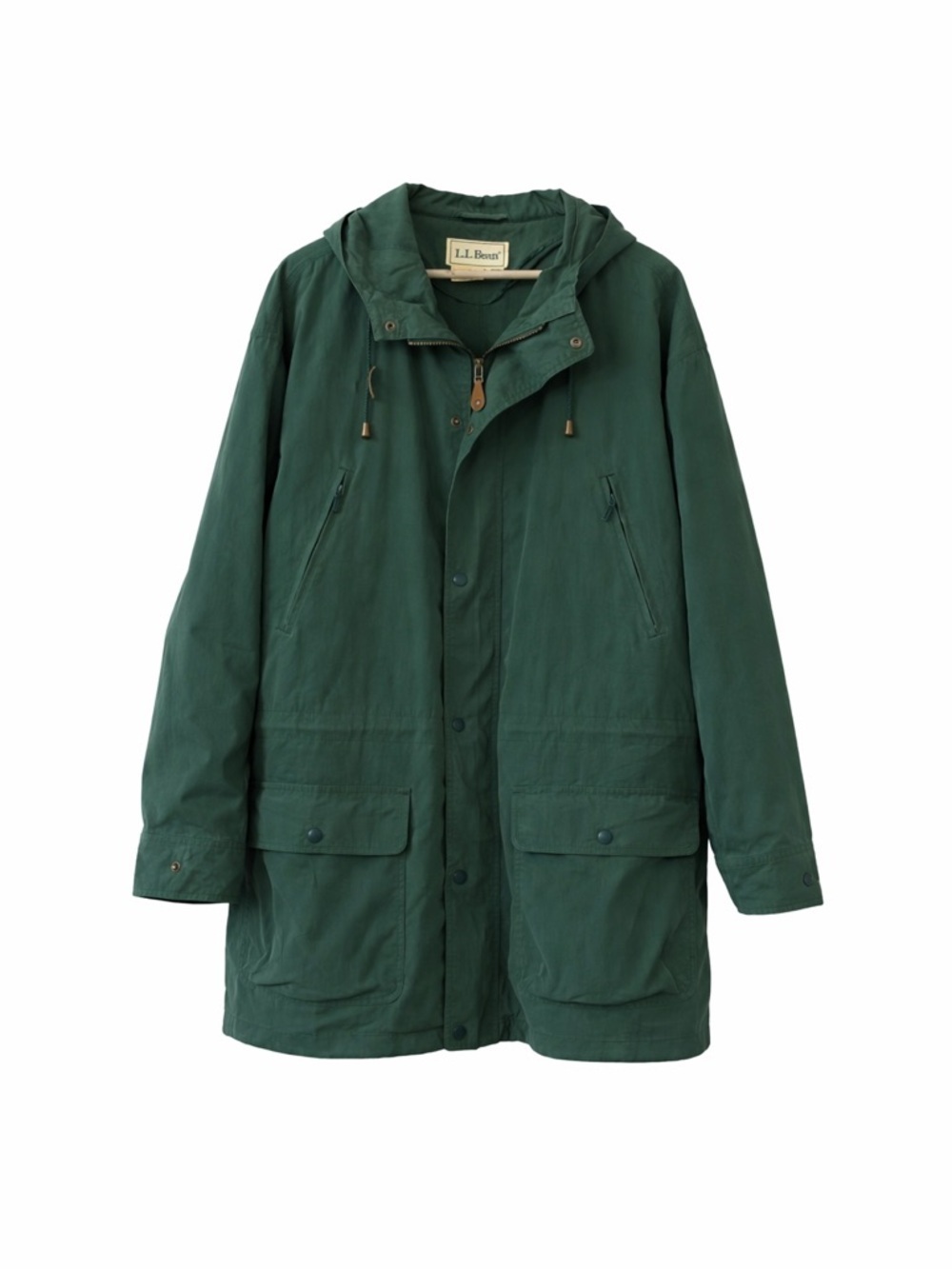 Vintage L.L.Bean Men’s Green Barn Fired Chore Spring Lightweight Coat Jacket XXL